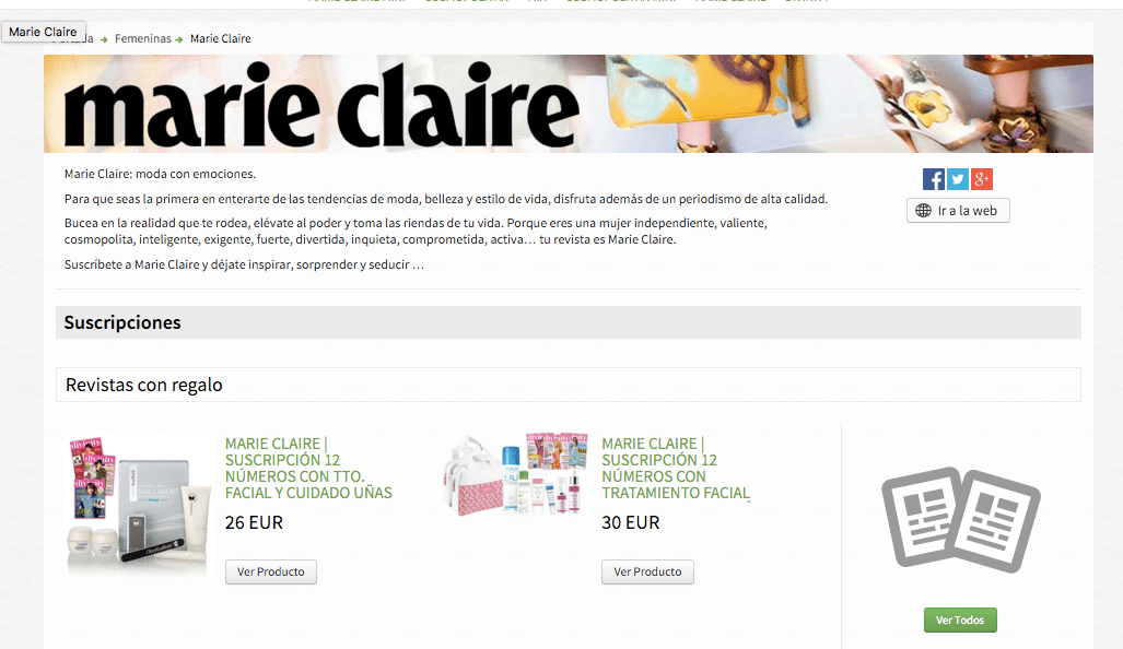 ejemplo Marie Claire